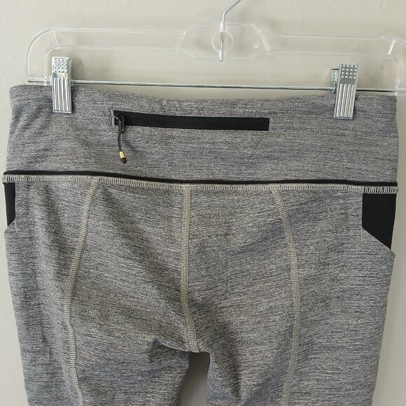 Lululemon Women's Pace Rival Size 6 Crop Leggings Gray Activewear Athleisure M m - Picture 12 of 16